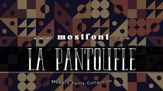 Typographic Design of LA-PANTOUFLE-EN-OR