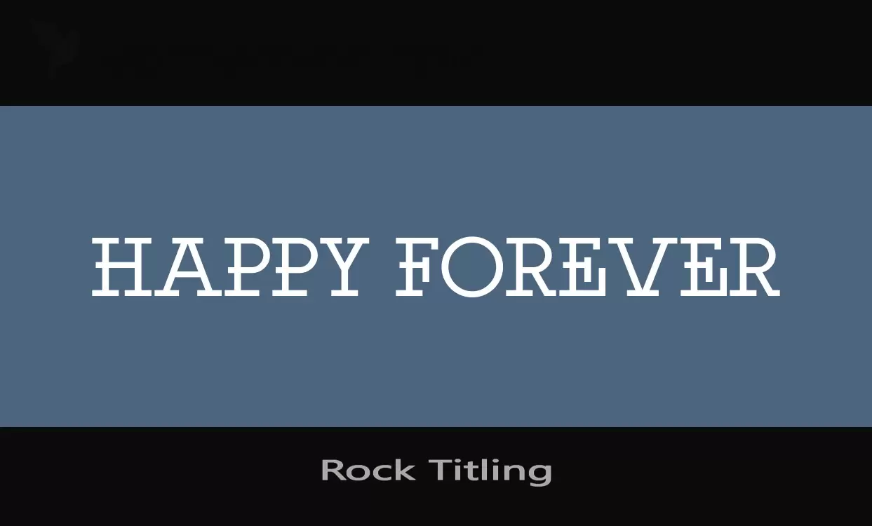 「Rock-Titling」字体效果图