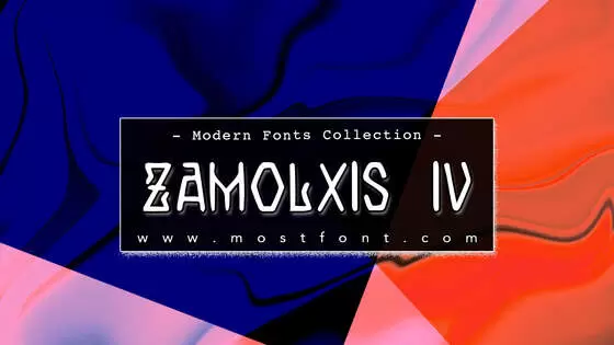 「Zamolxis-IV」字体排版图片