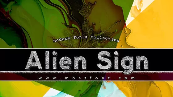 Typographic Design of Alien-Sign