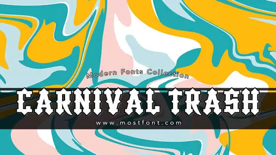 Typographic Design of Carnival-Trash