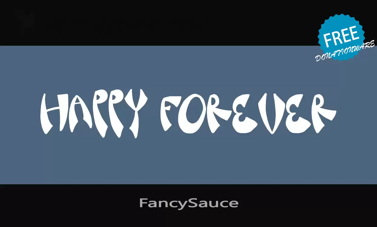 Font Sample of FancySauce