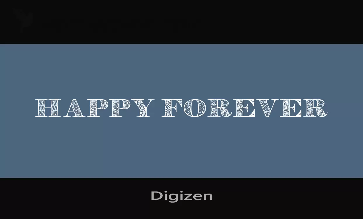 「Digizen」字体效果图