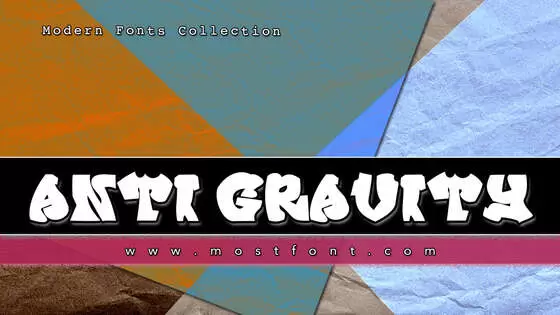 Typographic Design of ANTI-GRAVITY