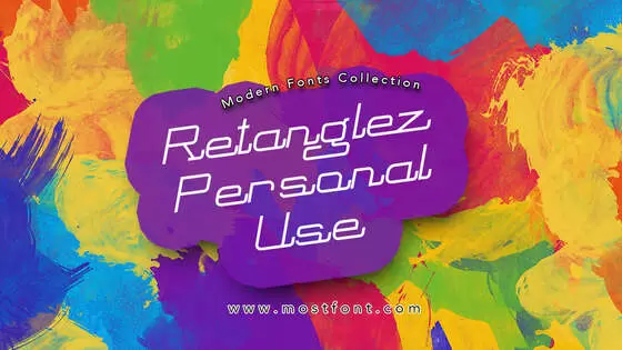 「Retanglez---Personal-Use」字体排版图片