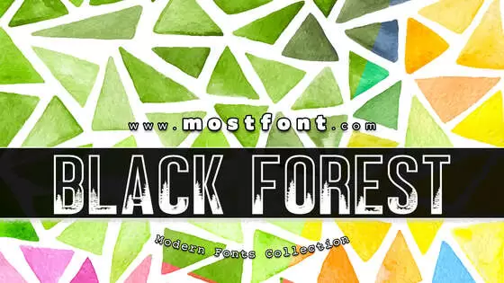 「BLACK-FOREST」字体排版图片