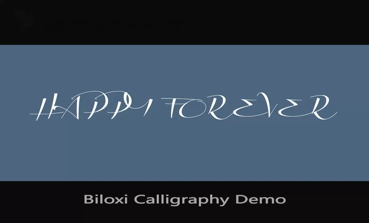 Font Sample of Biloxi-Calligraphy-Demo