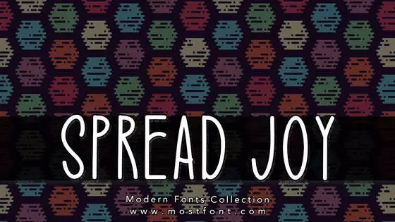 Typographic Design of Spread-Joy