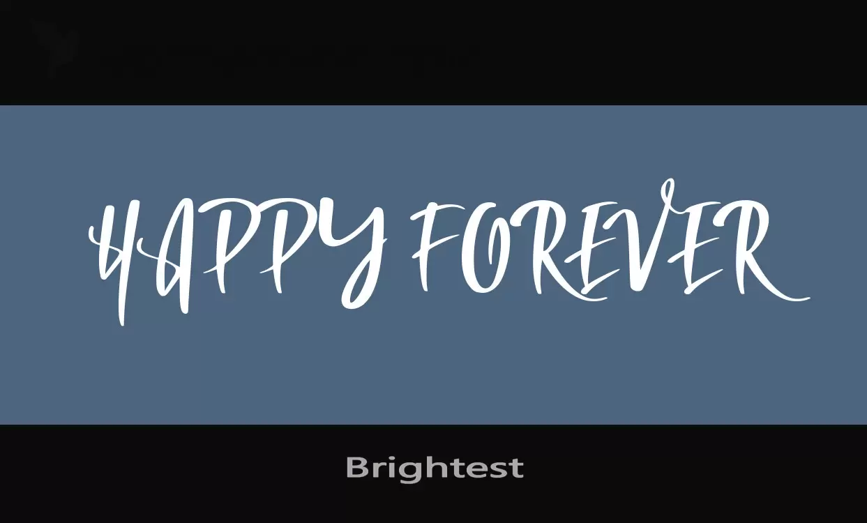 Font Sample of Brightest