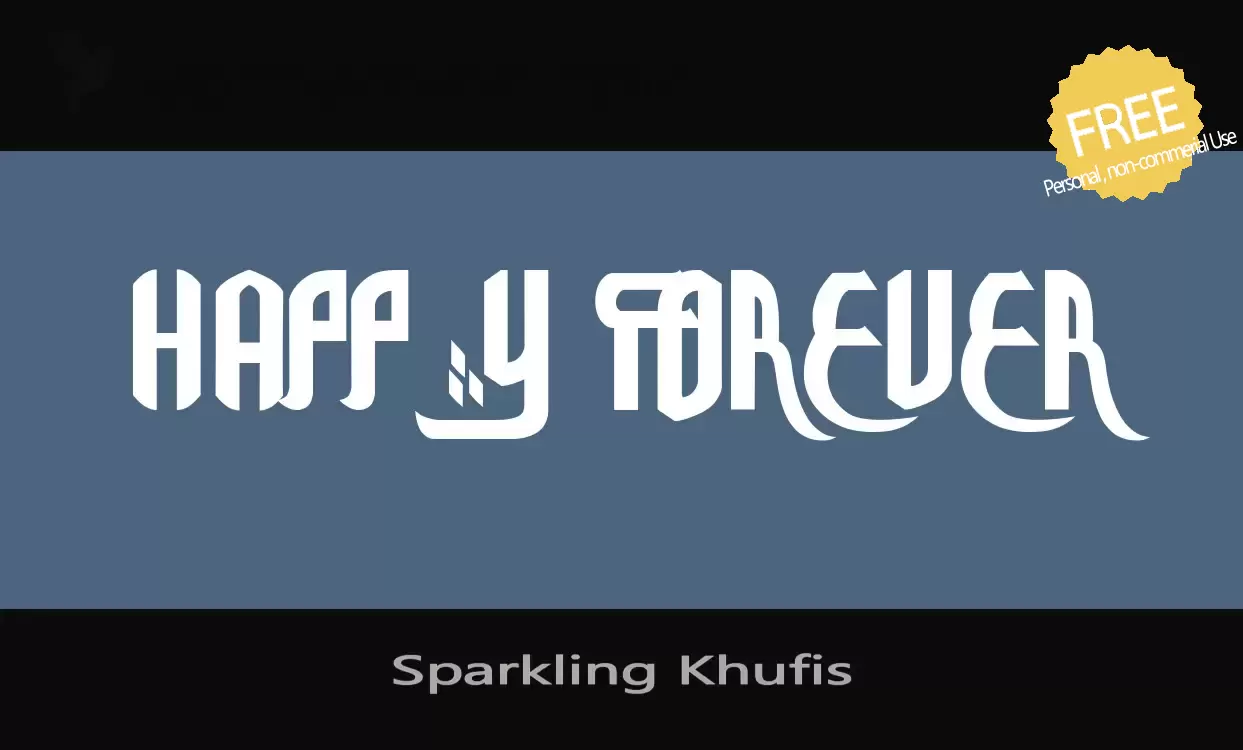 Font Sample of Sparkling-Khufis