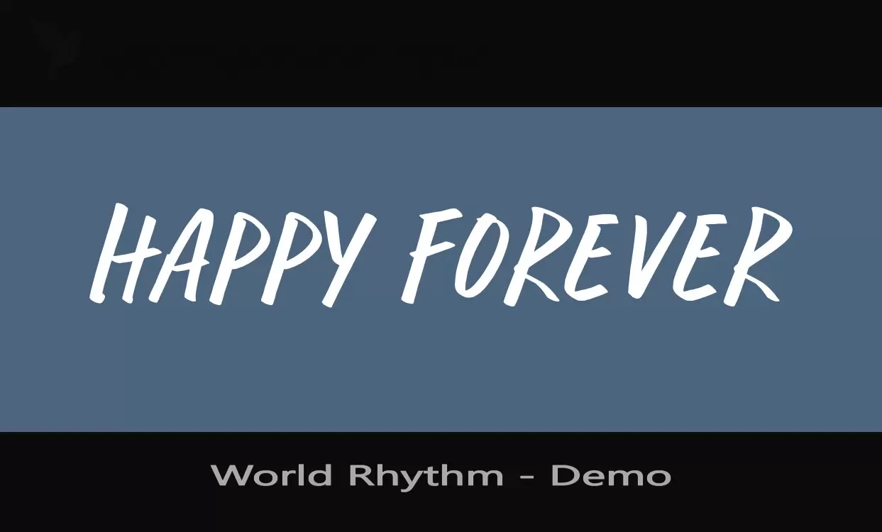 「World-Rhythm---Demo」字体效果图