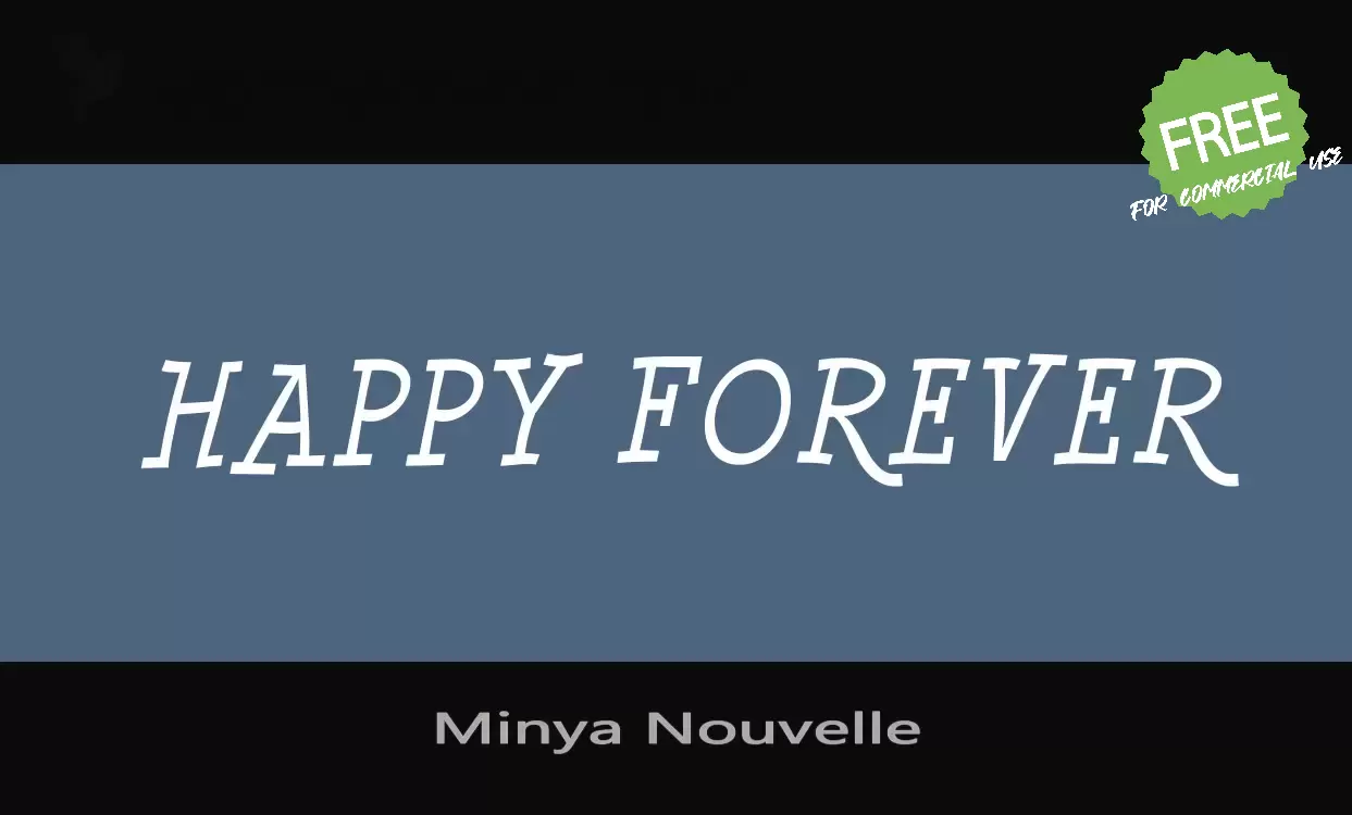 「Minya-Nouvelle」字体效果图