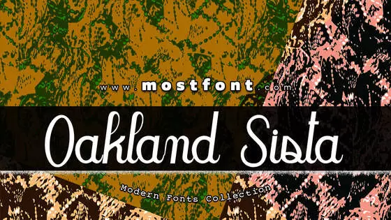 Typographic Design of Oakland-Sista