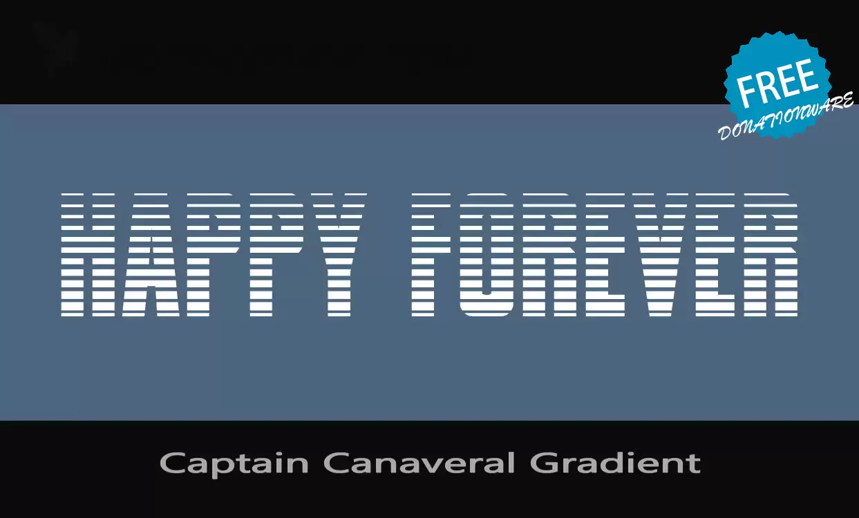 「Captain-Canaveral-Gradient」字体效果图