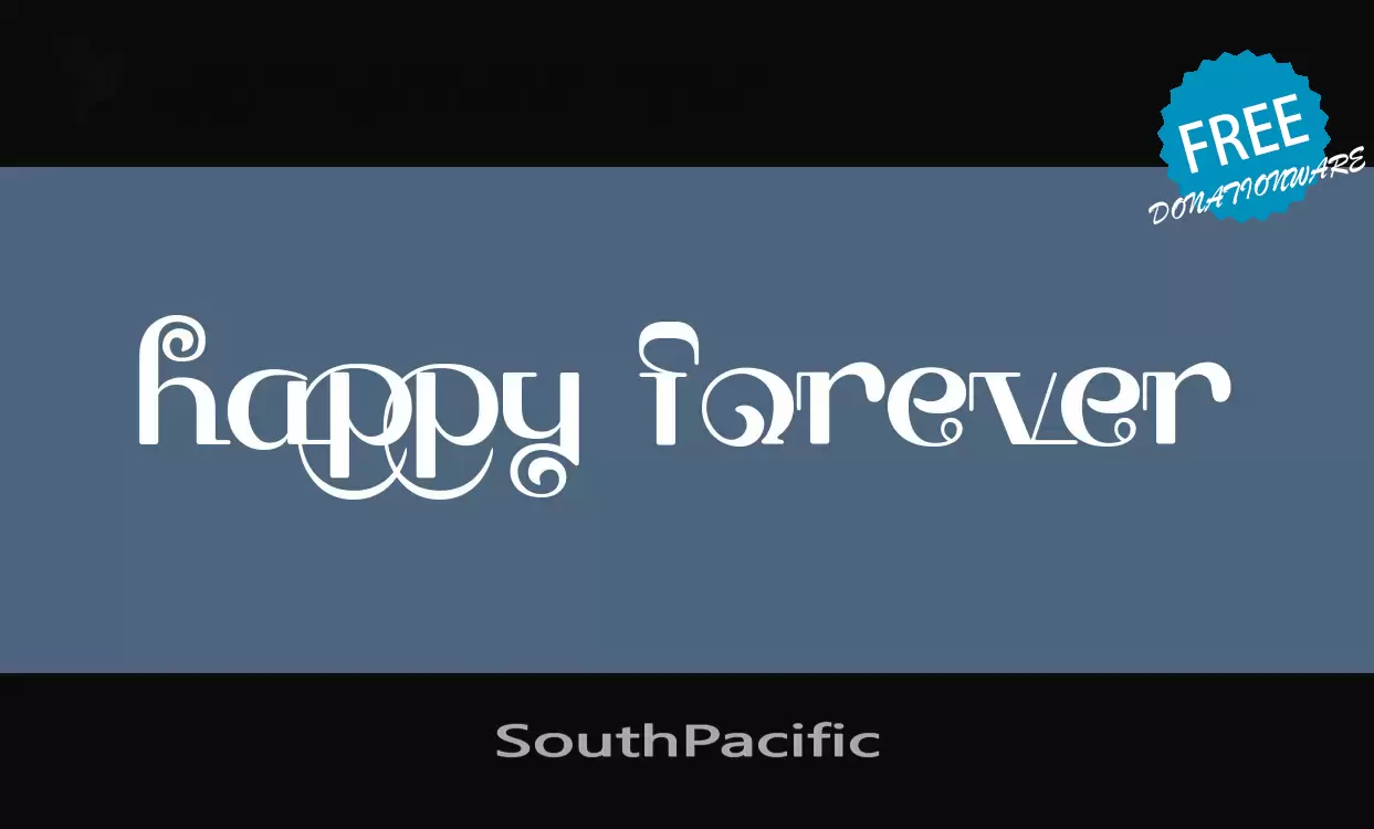 Font Sample of SouthPacific