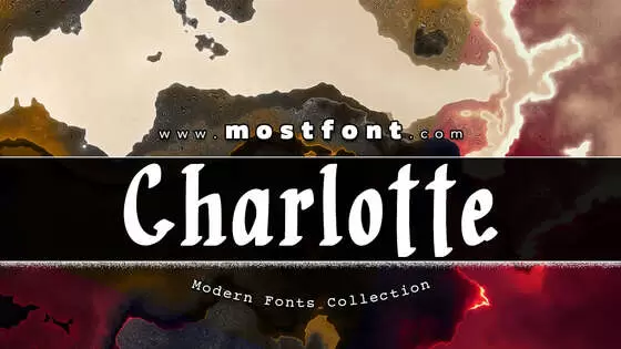 Typographic Design of Charlotte-Paraline