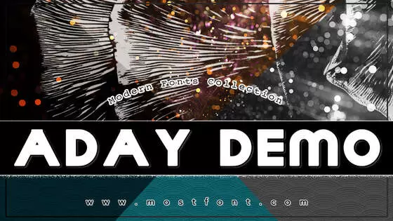 Typographic Design of Aday-Demo