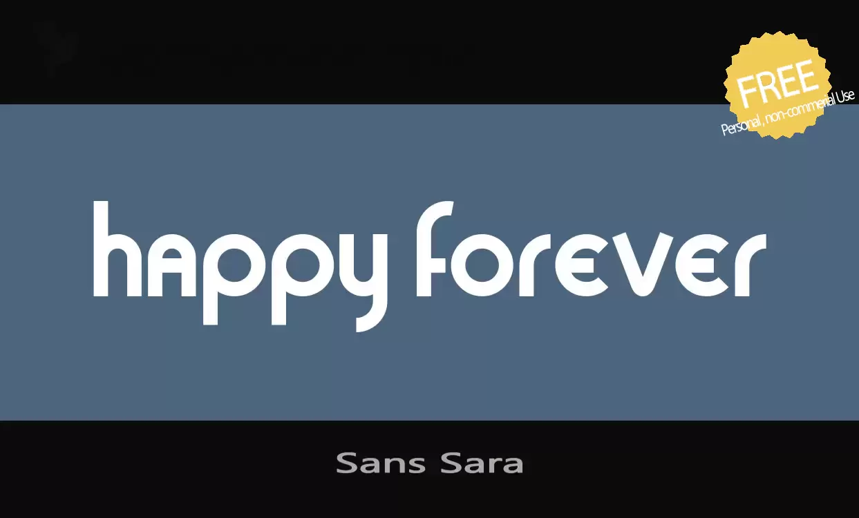 Font Sample of Sans-Sara