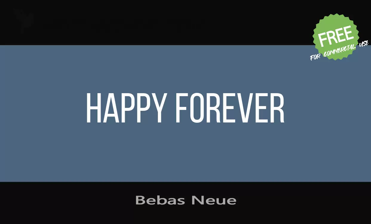 「Bebas-Neue」字体效果图