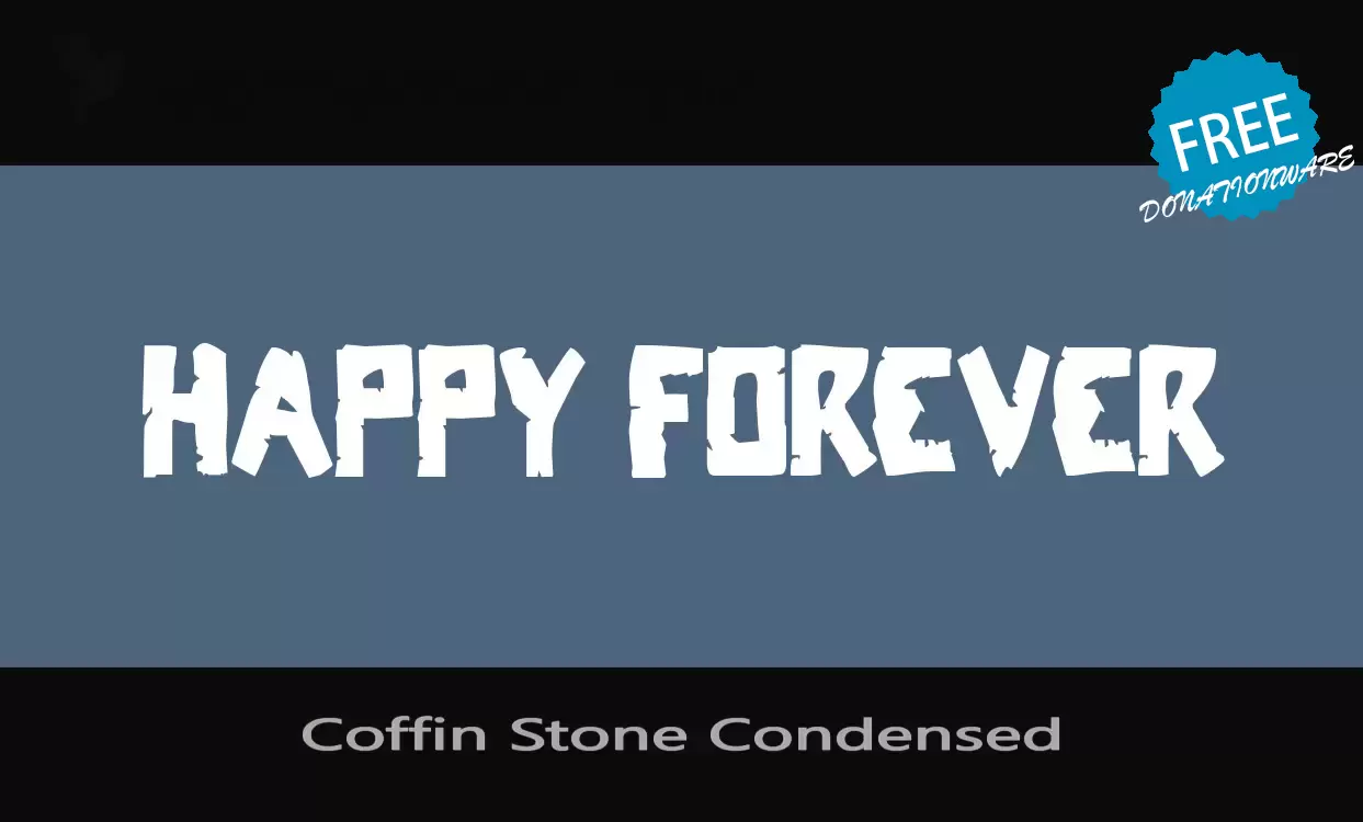 Font Sample of Coffin-Stone-Condensed