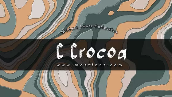 「C-Crocoa」字体排版图片