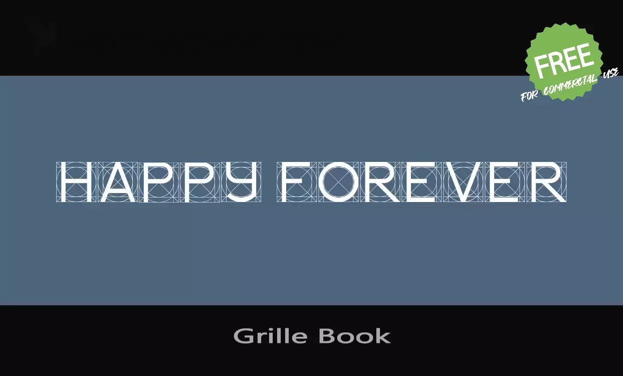 「Grille-Book」字体效果图