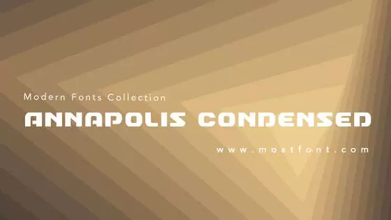 Typographic Design of Annapolis-Condensed