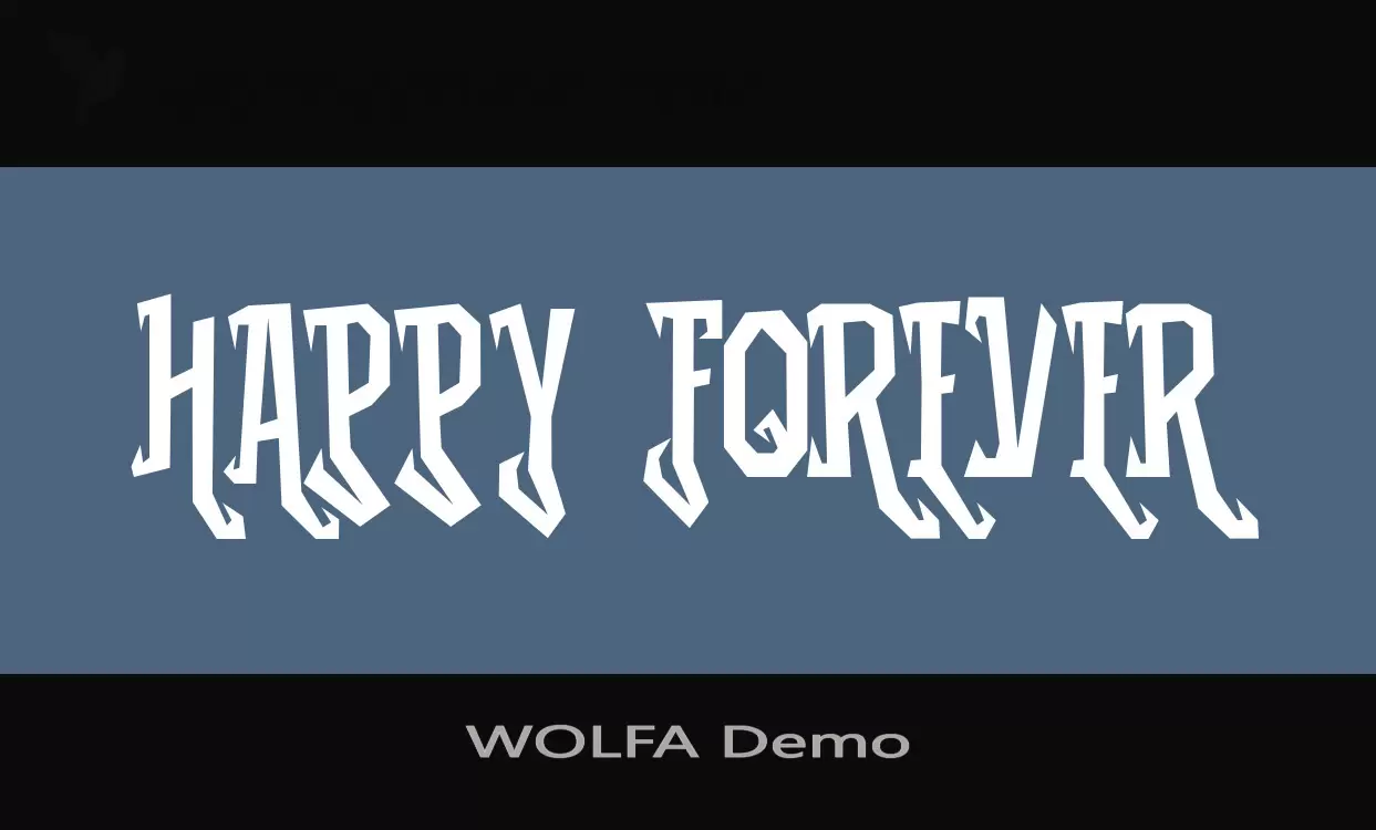 Font Sample of WOLFA-Demo