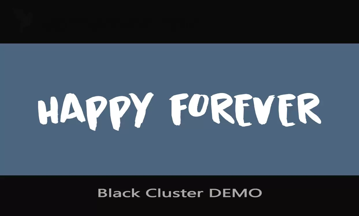 「Black-Cluster-DEMO」字体效果图