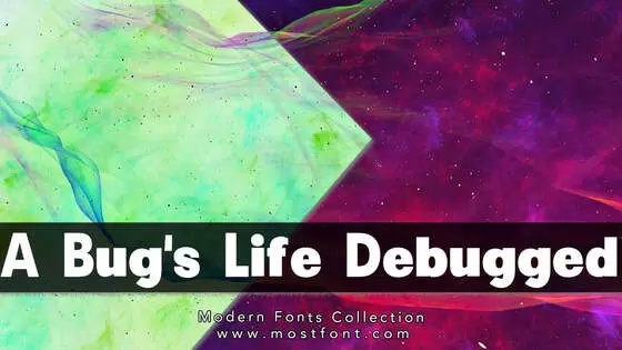 Typographic Design of A-Bug's-Life---Debugged