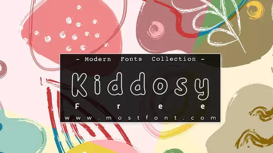 「Kiddosy-Free」字体排版图片