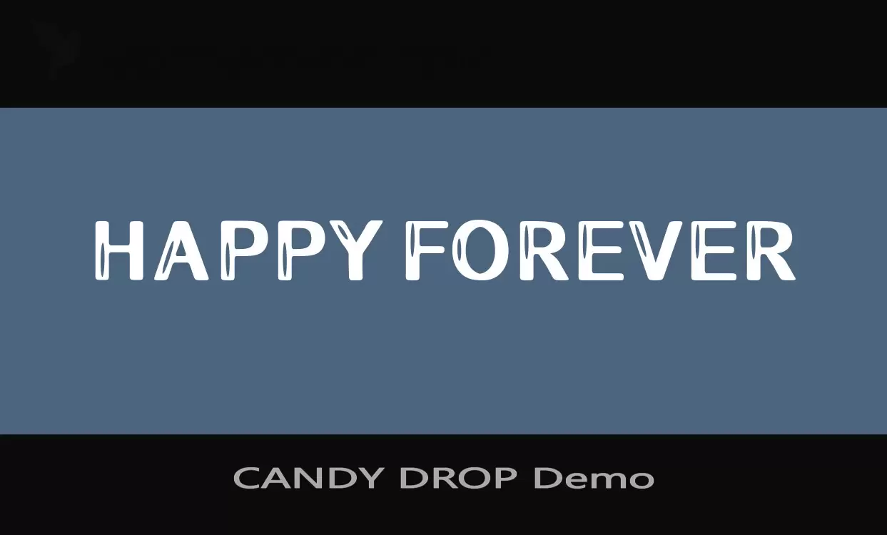 「CANDY-DROP-Demo」字体效果图