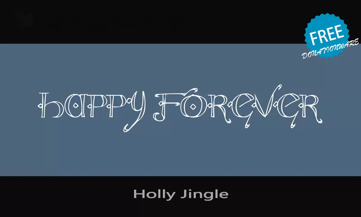 Font Sample of Holly-Jingle