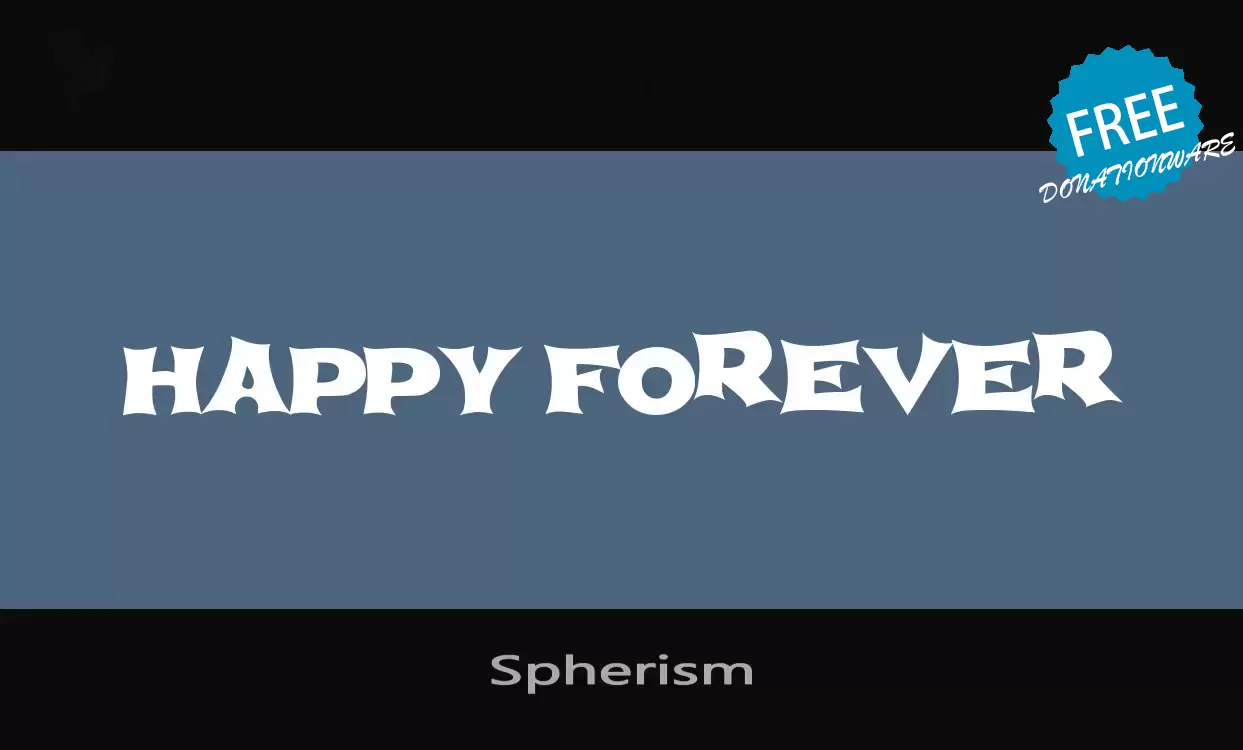 Font Sample of Spherism