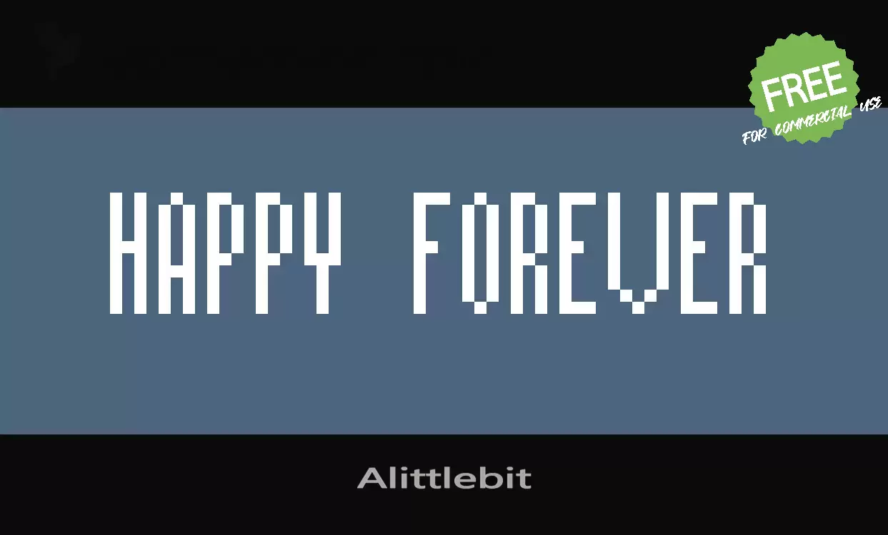 Font Sample of Alittlebit