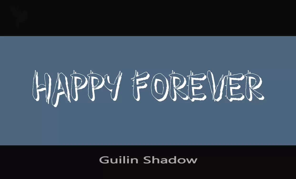 Font Sample of Guilin-Shadow