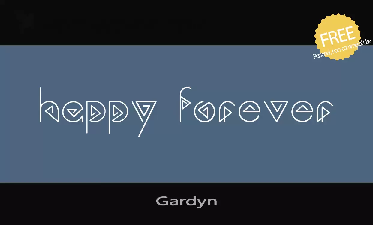 「Gardyn」字体效果图