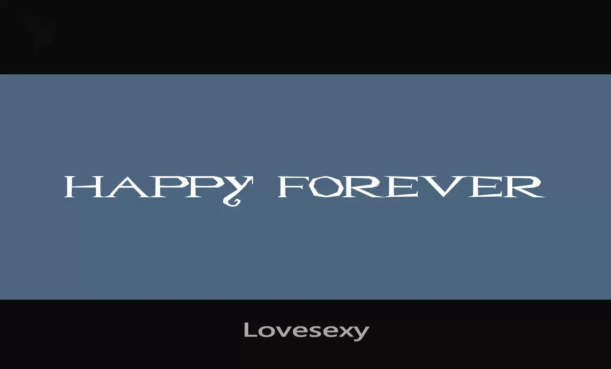 「Lovesexy」字体效果图