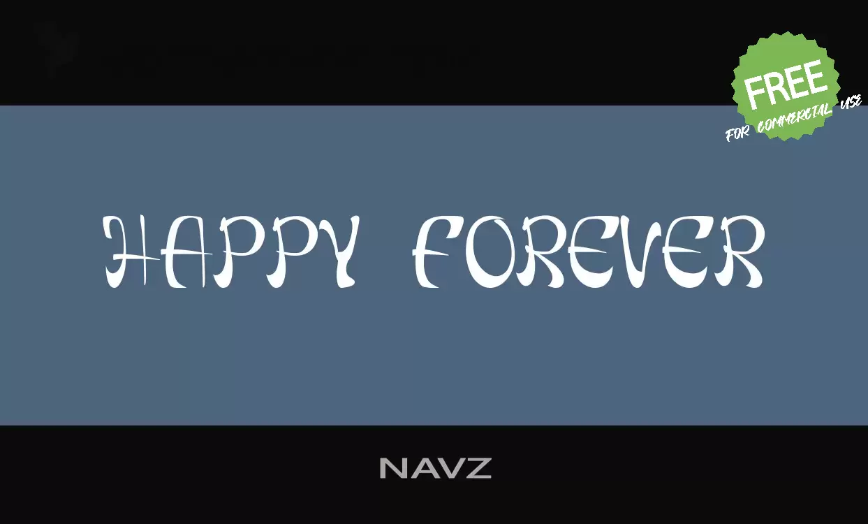 「NAVZ」字体效果图