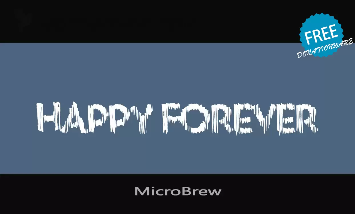 Font Sample of MicroBrew