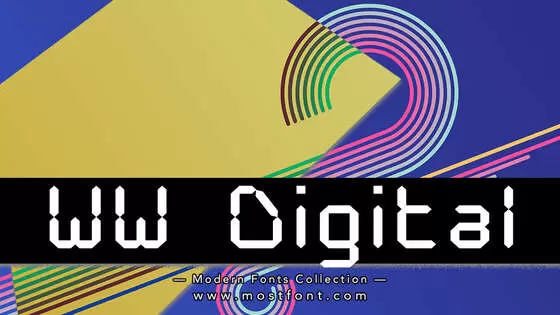 「WW-Digital」字体排版图片