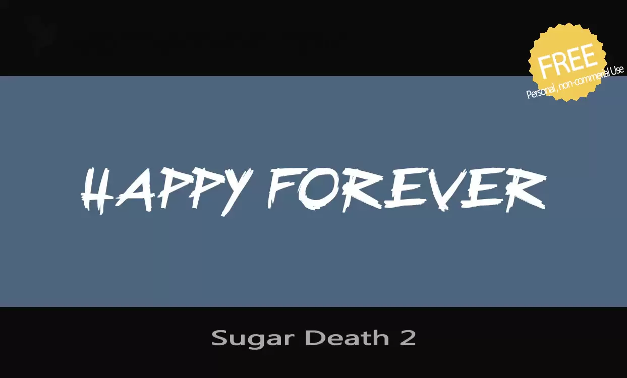 「Sugar-Death-2」字体效果图