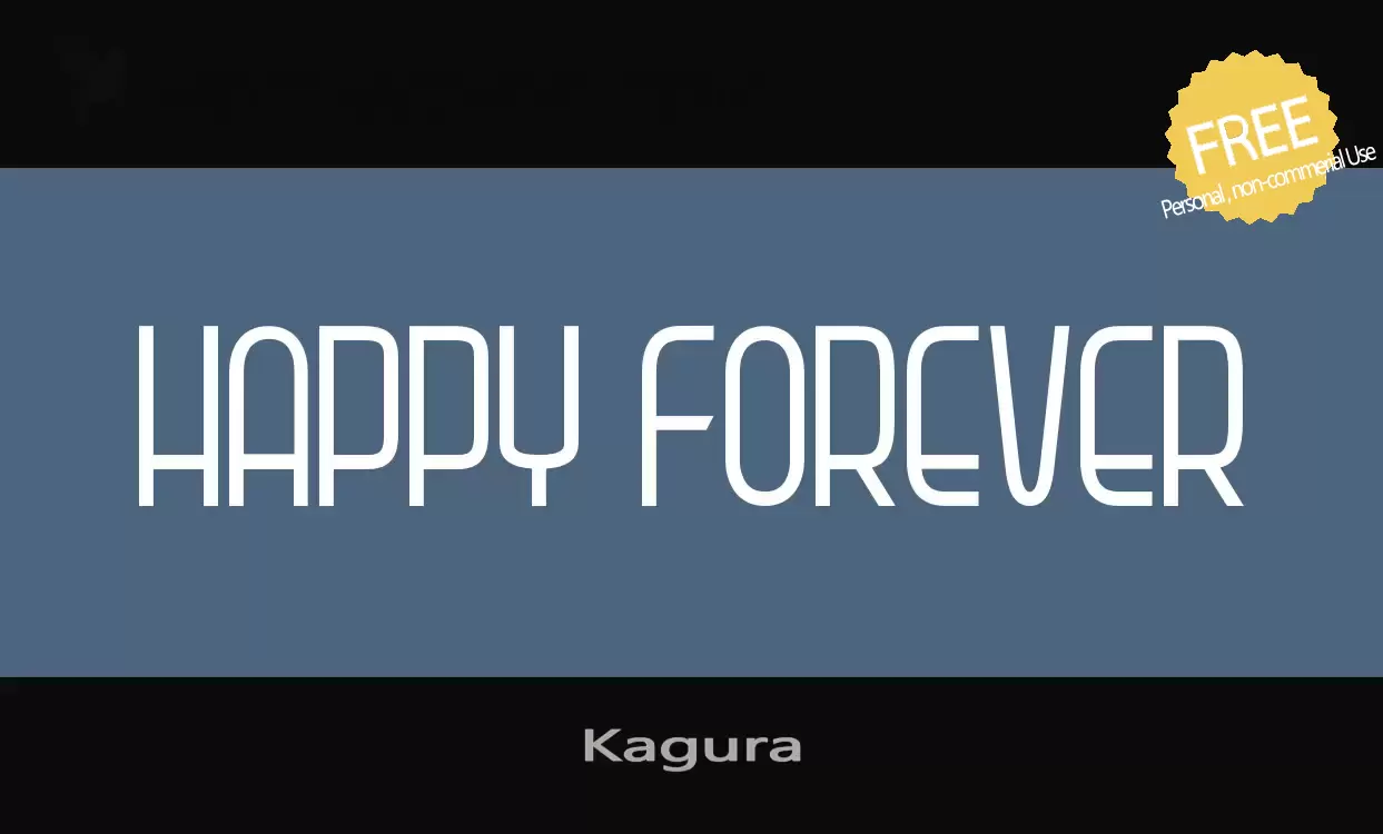 Font Sample of Kagura