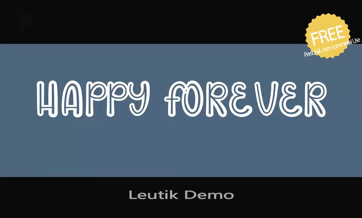 「Leutik-Demo」字体效果图