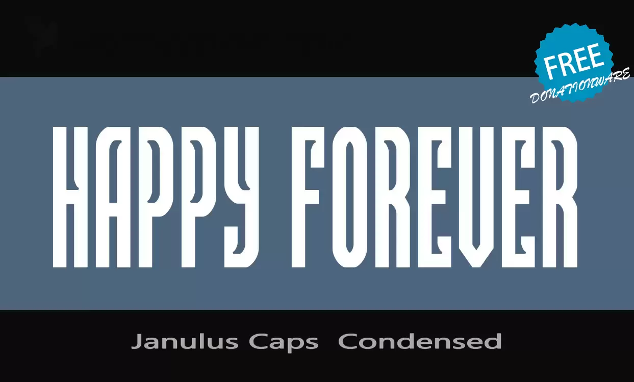 Font Sample of Janulus-Caps--Condensed