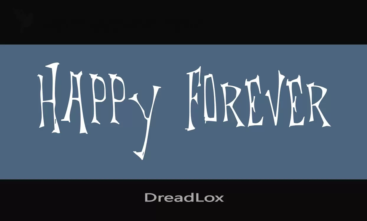 「DreadLox」字体效果图