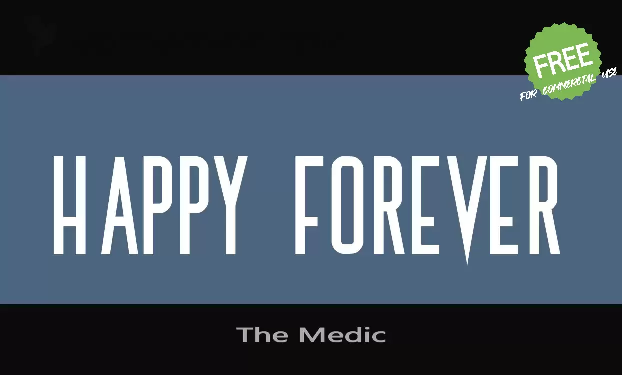 Font Sample of The-Medic