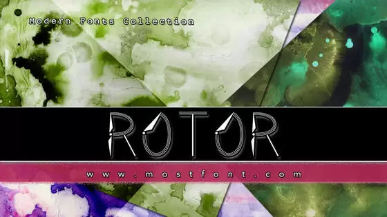 「Rotor」字体排版图片