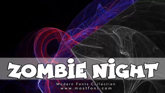 Typographic Design of Zombie-Night