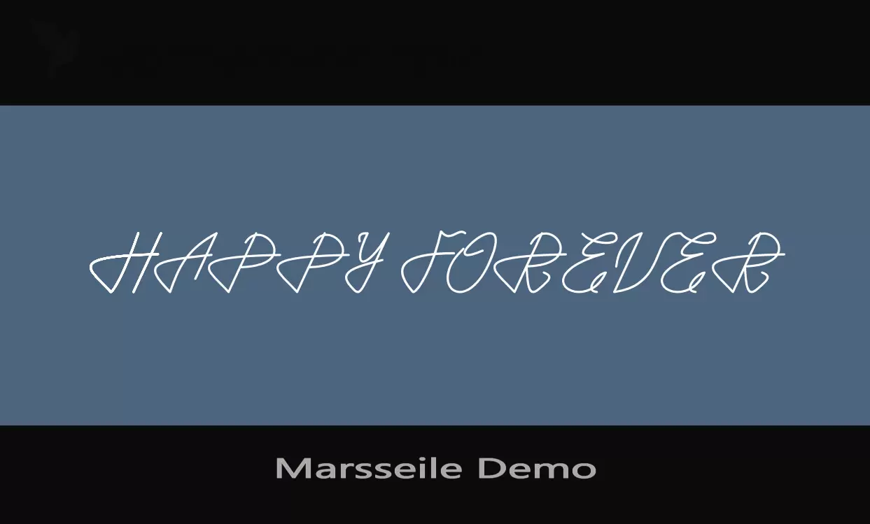 Font Sample of Marsseile-Demo